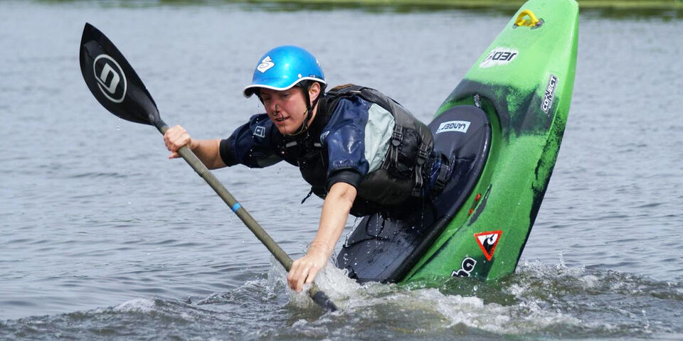 Irene Kaashoek in actie.