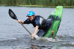 Irene Kaashoek in actie.