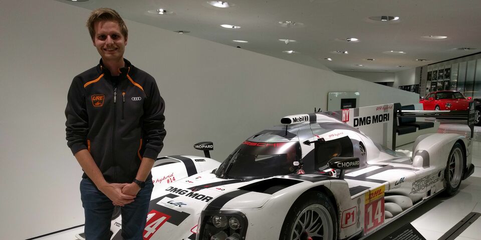 In het Porsche Museum in Stuttgart (Zuffenhausen).