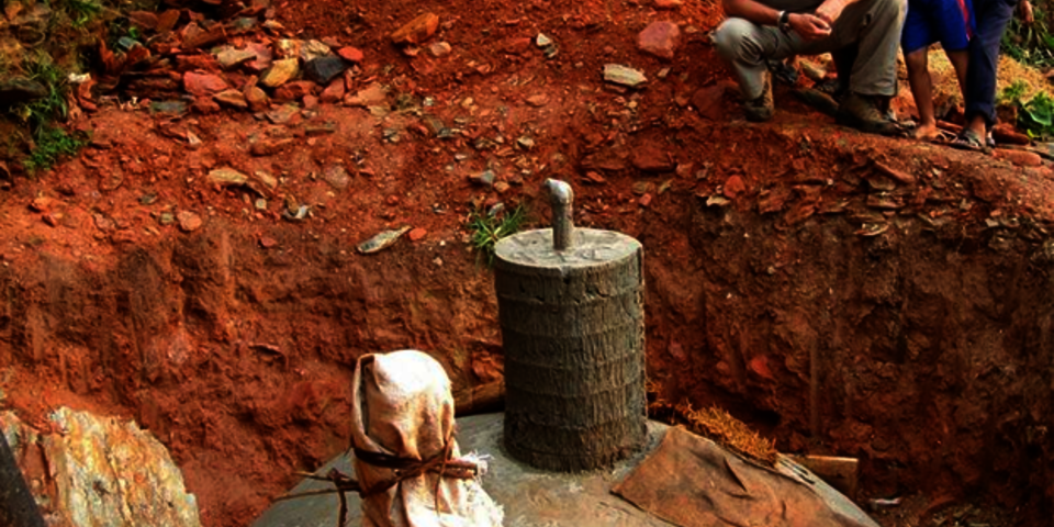 Een biogasinstallatie in Nepal.