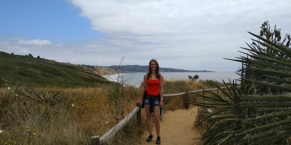 'Het Torrey Pines natuurpark, pal naast het strand én op fietsafstand, is één van de vele prachtige plekken om te ontdekken in San Diego.' Foto | Privéarchief Judith Fonken