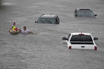 Overstromingen in Houston na orkaan Harvey. Foto | ANP