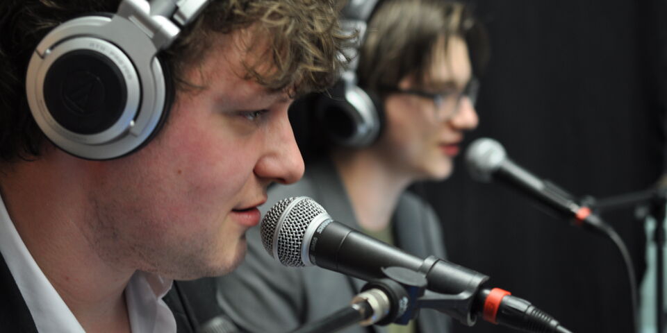 Stijn en Peter Fijn in de Ether. Actie Lucid voor Serious Request.