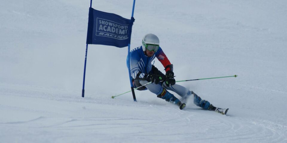 Olaf Borsboom in actie op het NK in Maria Alm