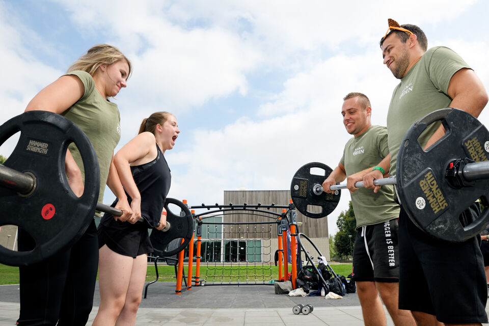 Members of Odin in action. Left to right: Elise Claassen, Mette d'Hond, Michiel Francke, Zeno van Cauter. Photo | Bart van Overbeeke