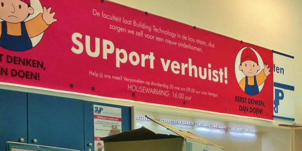 actie studievereniging support opheffen building technology