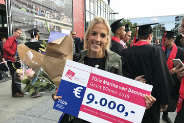 Milou Feijt won de Marina van Dammebeurs 2018.