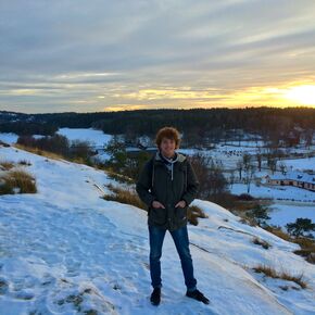 Rick in de Zweedse natuur.