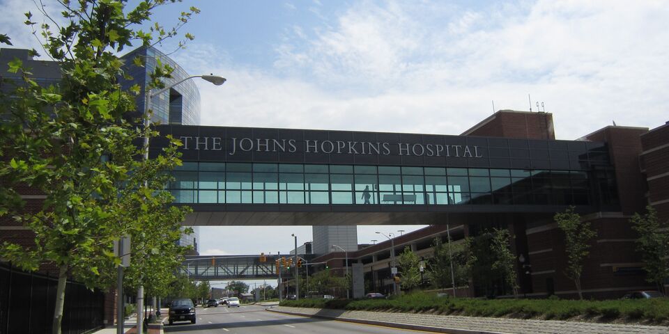 Het John Hopkins Hospital waar Jiri van Bergen stage loopt.