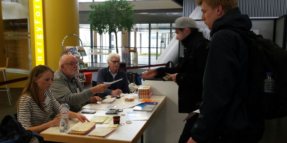 Stemlokaal 116 in MetaForum, goed voor 753 stemmen.