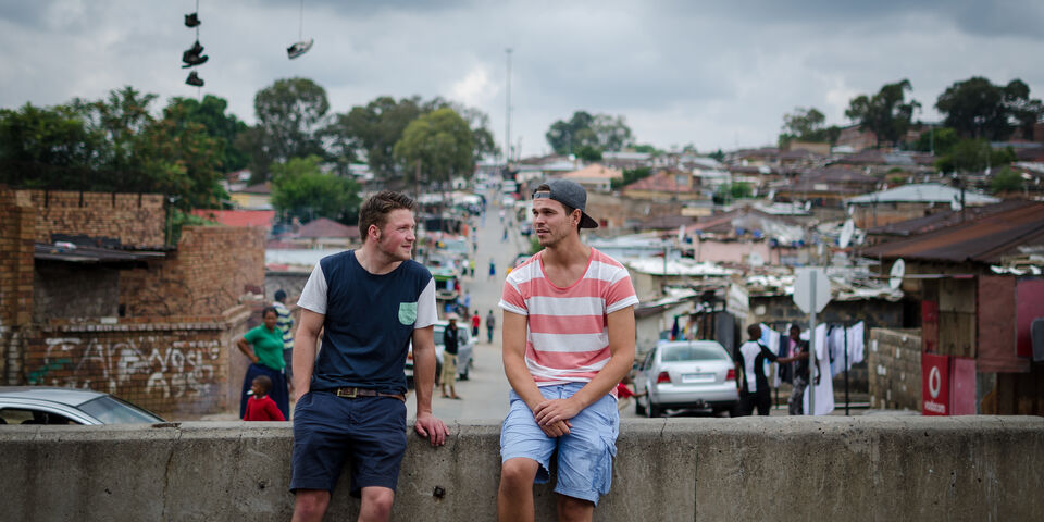 Bram Botterman (rechts) in Pretoria.