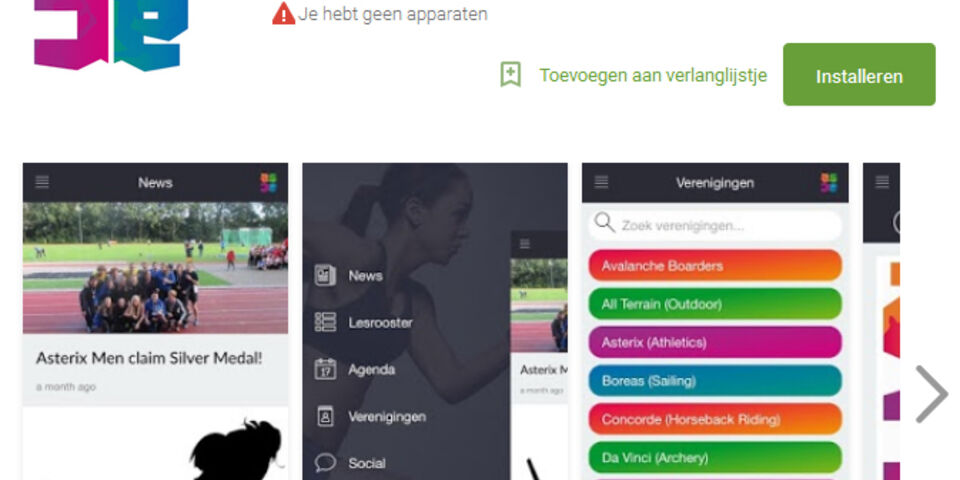 Studentensportcentrum lanceert app